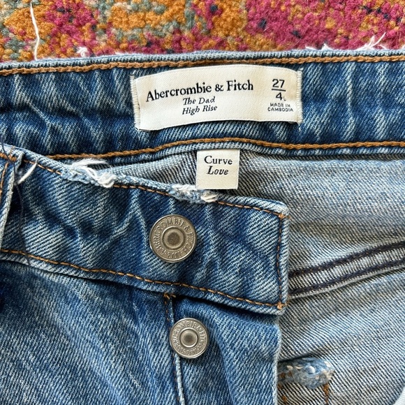 Abercrombie & Fitch | Women’s medium blue Curve Love The Dad High Rise Jeans, 27 - Picture 11 of 15